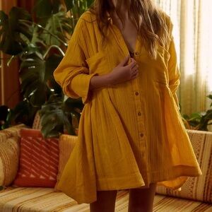 Free People The Voyager Shirt Dress‎ NWT